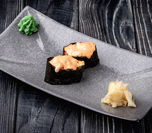 Острые суши с креветками