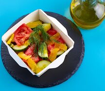 Салат овощной с оливковым маслом