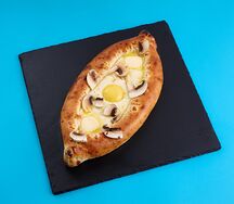 Хачапури по Аджарски с грибами