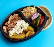 Шаверма на тарелке