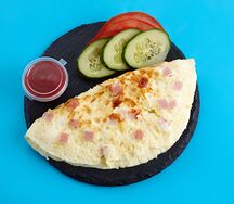 Омлет с ветчиной и сыром