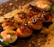 Запеченный с креветкой