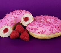 Пончик РазберриДон с начинкой из малины
