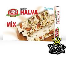 Турецкая кунжутная халва со смесью орехов 