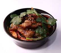 Тяхан со свининой