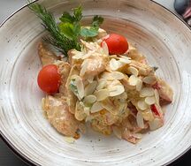 Теплый салат по-тбилисски