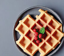 Standard vanilla waffle