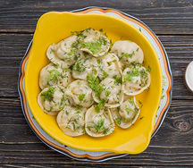 Пельмени с говядиной и свининой