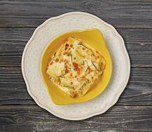 Лазанья из кролика в дровяной печи