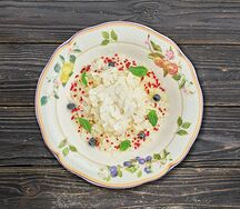 Цветная капуста с кремом из пармезана