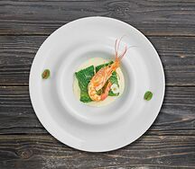 Голубцы из краба и лангустина