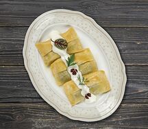 Равиоли с лососем и шпинатом