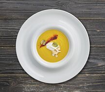 Суп из батата с цитрусовой сметаной