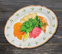 Рыбная тарелка из нашей коптильни