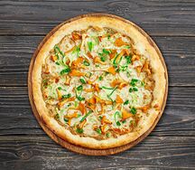 Пицца с лисичками