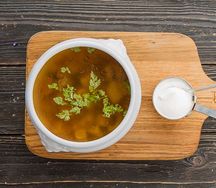 Похлебка из белых грибов