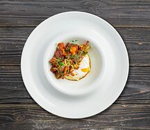 Утиные сердечки с лисичками