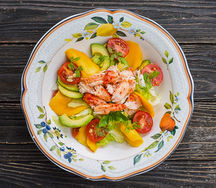 Салат с теплым крабом