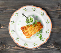 Судак с картофелем в сливках