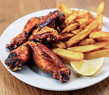 Chicken wings & chips