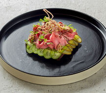 Смёрреброд с ростбифом из мраморной говядины