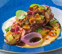 Телятина с винoградом и фуа-гра