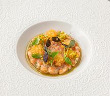 Севиче из лосося с икрой ряпушки