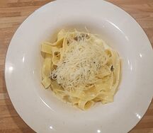 Тальятелле с шампиньонами