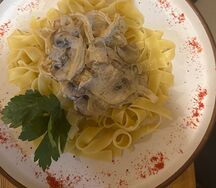 Феттуччине с курицей