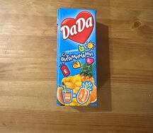 Сок с трубочкой Дада