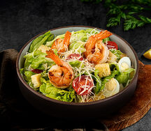 Салат Цезарь с креветкой