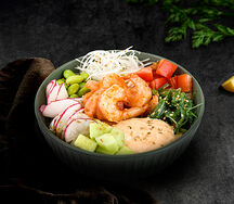 Поке с атлантической креветкой