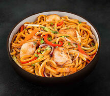 Вок удон с курицей