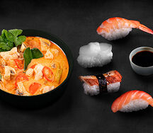 Ланч Том ям и суши сет