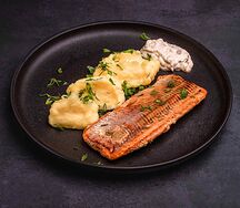 Дальневосточная горбуша с картофельным пюре