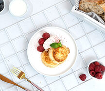 Сырники с красным творогом