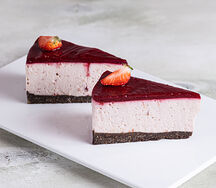 Чизкейк Вишня-базилик (без выпечки)