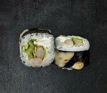 Ролл с запеченной креветкой