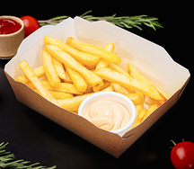 Картофель фри и соус