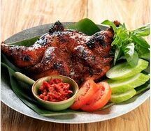 Demi poulet braisé