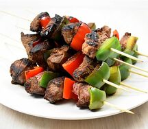Brochette de filet de boeuf