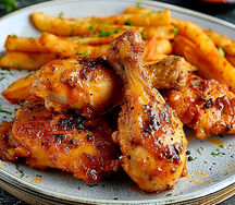 Frites au poulet