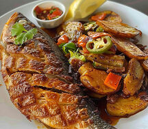Igname frit poisson
