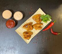 Крылышки куриные на углях