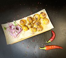 Картофель мини на углях