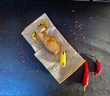 Семга на углях