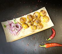 Картофель мини на углях