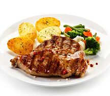 Steak grillé