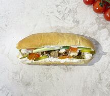 Хот-дог с шашлыком из свинины