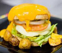 Hamburger au fromage fondu